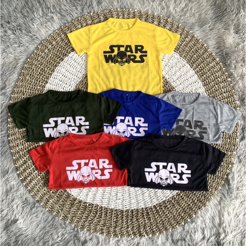 Baju Kaos Anak Laki Laki Starwar | Kaos anak usia 12 bulan - 5 tahun | Kaos distro anak