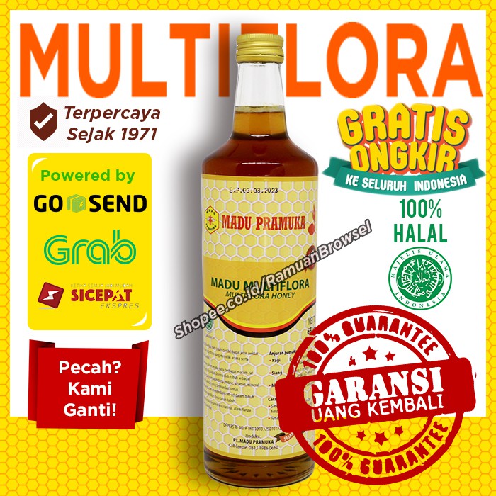 

Madu Multiflora Pramuka 650ml Alami