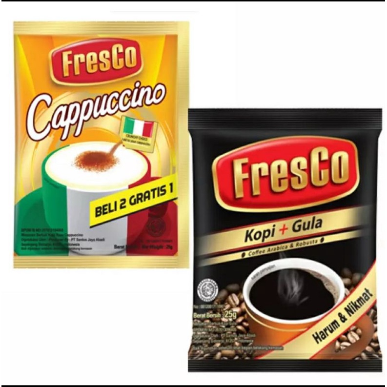 

[20 pcs] Fresco Kopi + Gula / [15 pcs] Fresco Cappuccino