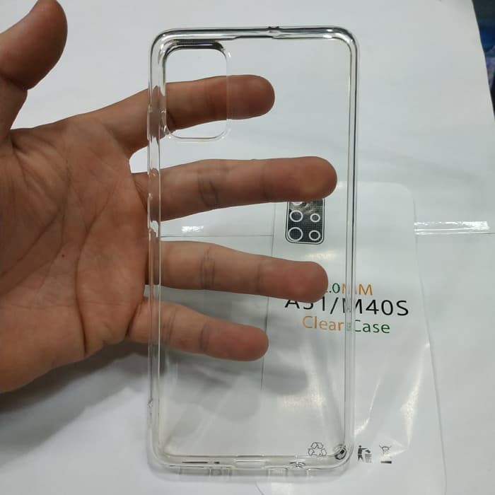 SAMSUNG M40S karet softcase M40S transparan silikon karet transparan