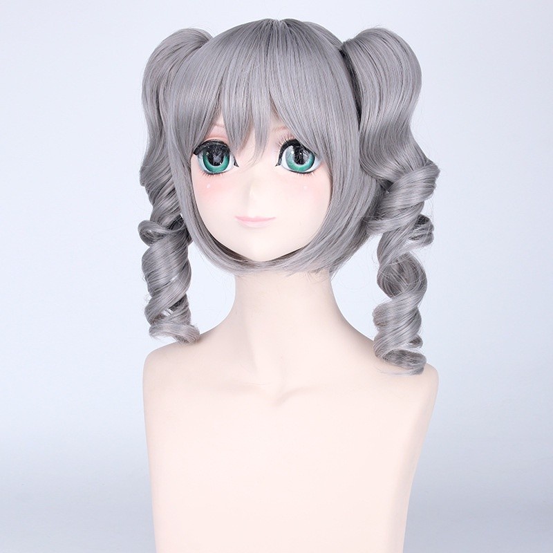 LOL-126 wig clip on rambut palsu cosplay kanzai ranko idol master