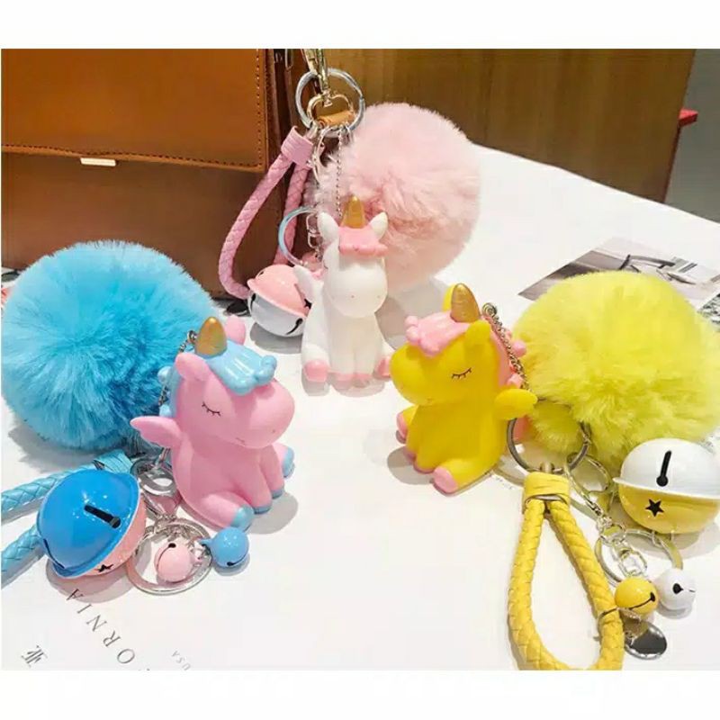 GANTUNGAN KUNCI UNIK LUCU UNICORN-1