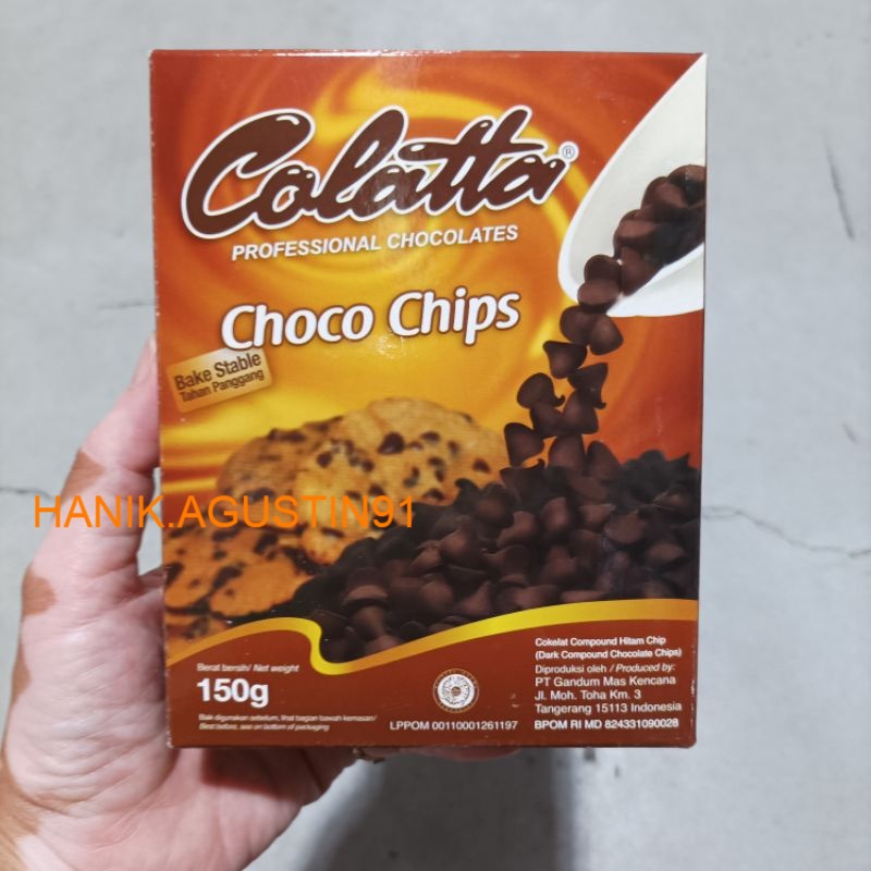 

Colatta Choco Chips 150gr /Choco Chip / Chocolate Chips / Coklat Butir Kecil Colatta Topping Cokelat