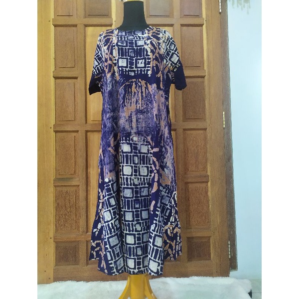 Daster payung jumbo twill dress batik pekalongan model terbaru bahan tebal nyaman dipakai