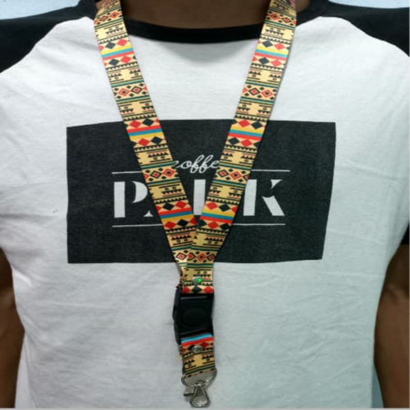 

Lanyard Tisu Printing Tali Gantungan Id Card Handphone Motip Antibot