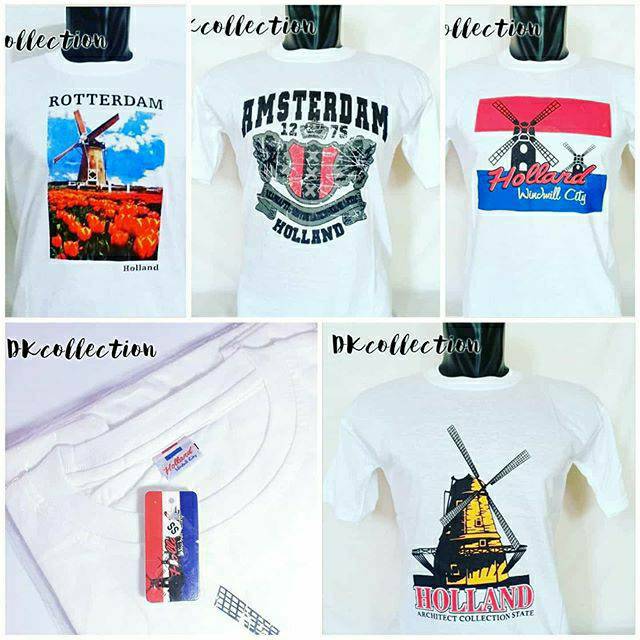 Souvenir Holland kaos holland kaos Amsterdam Souvenir kaos belanda