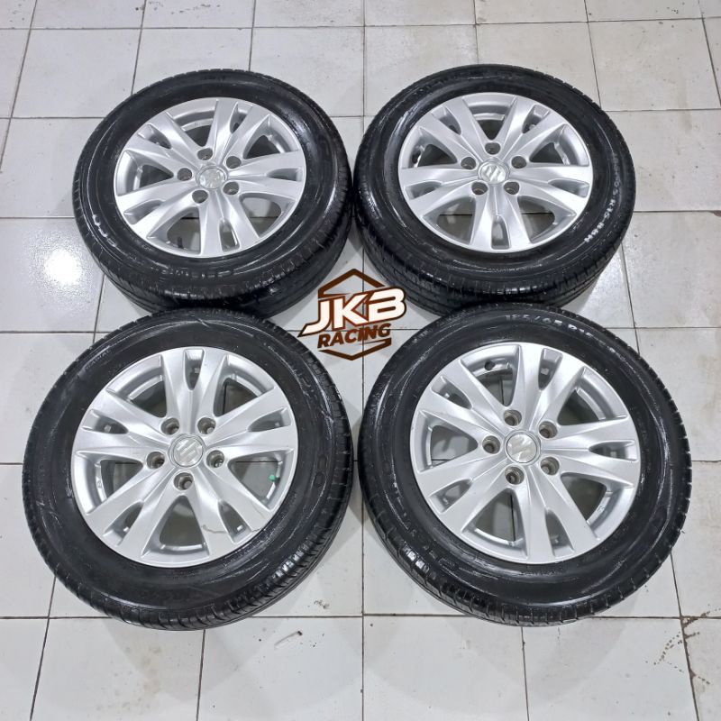 VELG MOBIL SEKEN STANDAR COPOTAN ERTIGA RING 15 HOLE 5X114 + BAN 185/65 ,R16