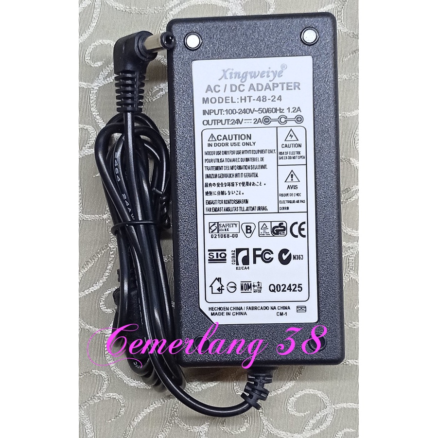 AC DC Charger 2A 24V 48W Switching Adaptor Power Supply 24 V 2 A 48 W Adapter 24volt 2amper 48watt