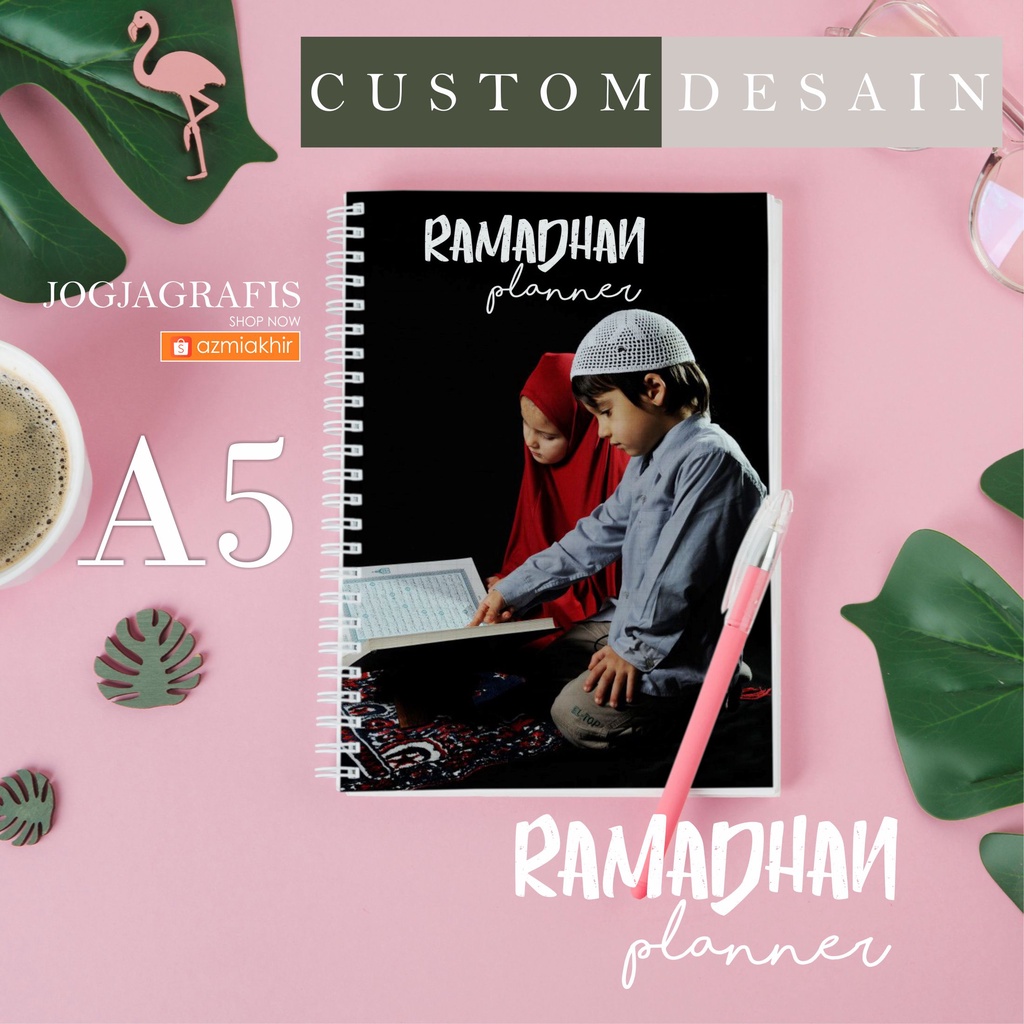 

Buku Tulis Ring Note / Notebook Ramadhan Daily Planner 30 Days Custom Desain