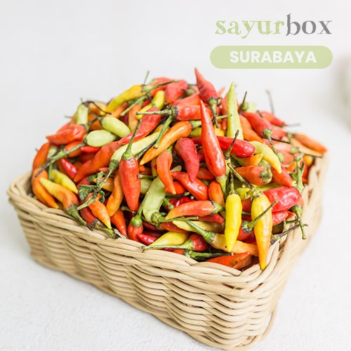 

Cabai Rawit Merah Konvensional 100 gram (Sayurbox) - SURABAYA