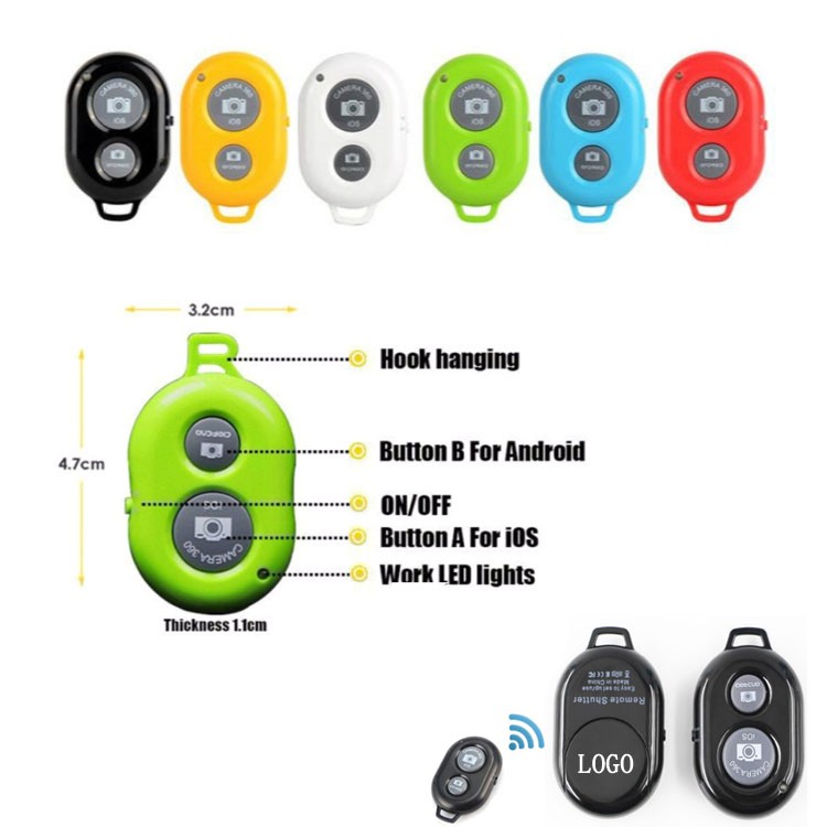 Tomsis Bluetooth Remote Shutter Android / iOS iPhone Tombol Selfie