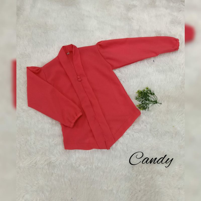 kebaya kartini anak tangan kerut