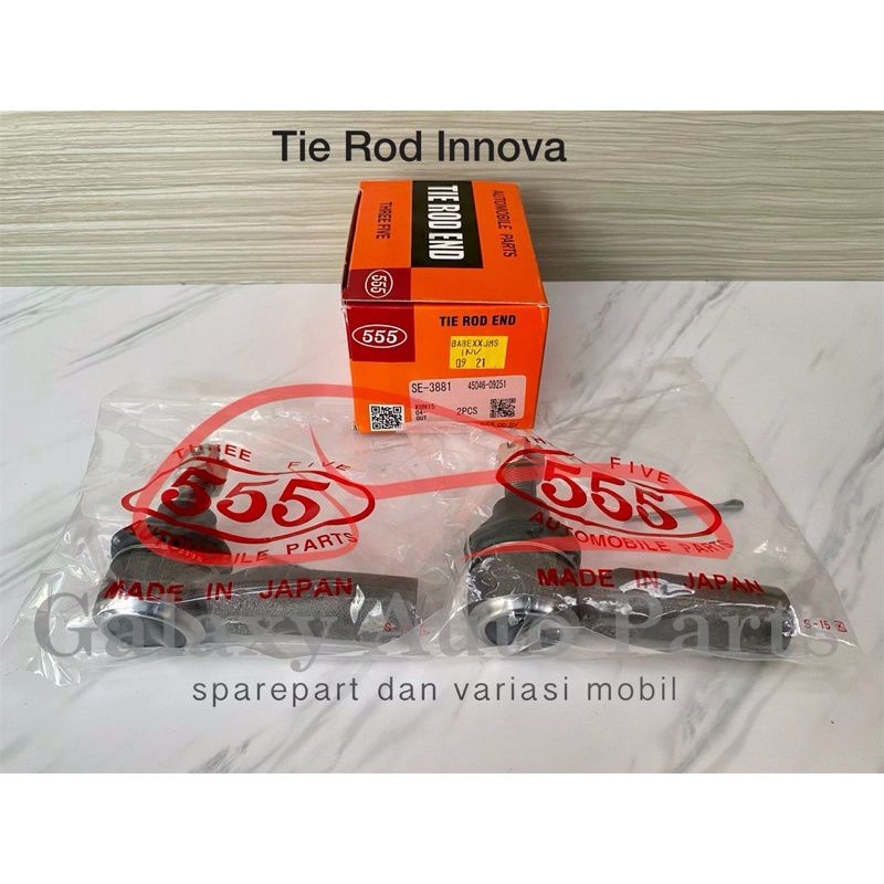 Tie Rod Tierod End Innova 2005-2015 Hilux SINGLE CABIN 2007-2015 Merk 555 (Harga Per 1 Set)
