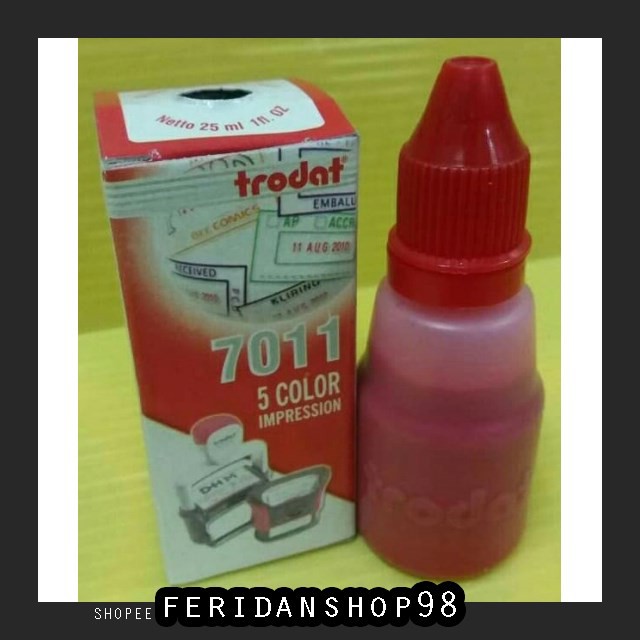 

FS1064 STEMPEL TINTA STEMPEL TRODAT ATK 7011 WARNA MERAH BY FERIDANSHOP98