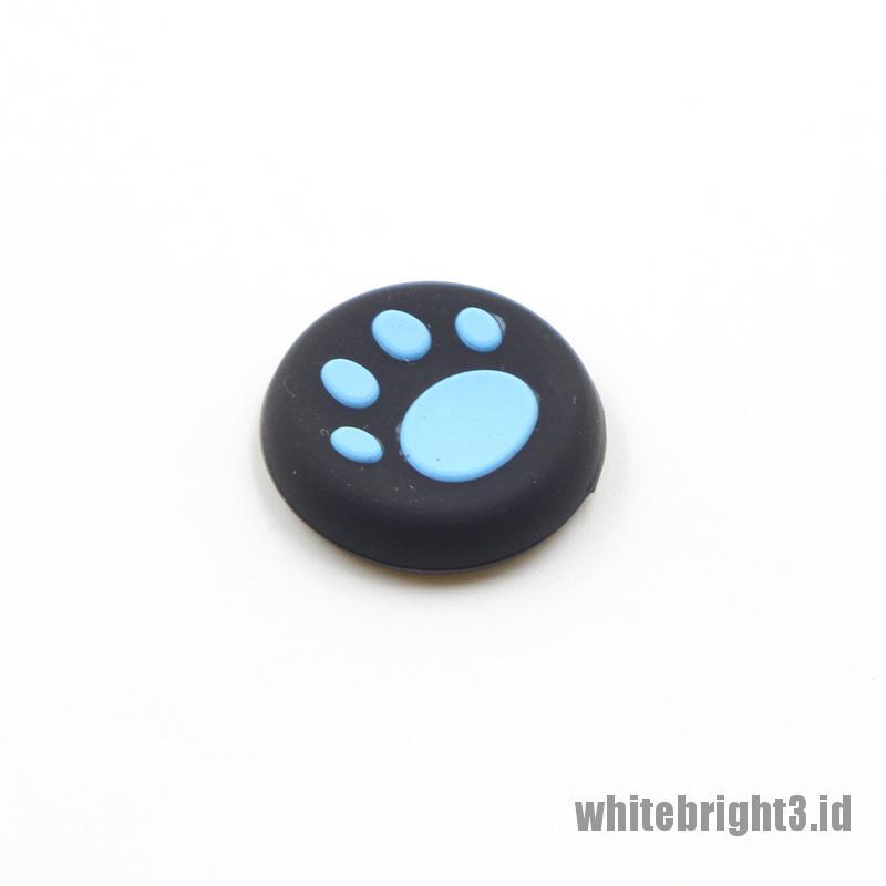 &lt; White3 &gt; 2pcs Cap Thumb Stick Joystick Bentuk Cakar Kucing Bahan Silikon Untuk PS3 PS4 Xbox