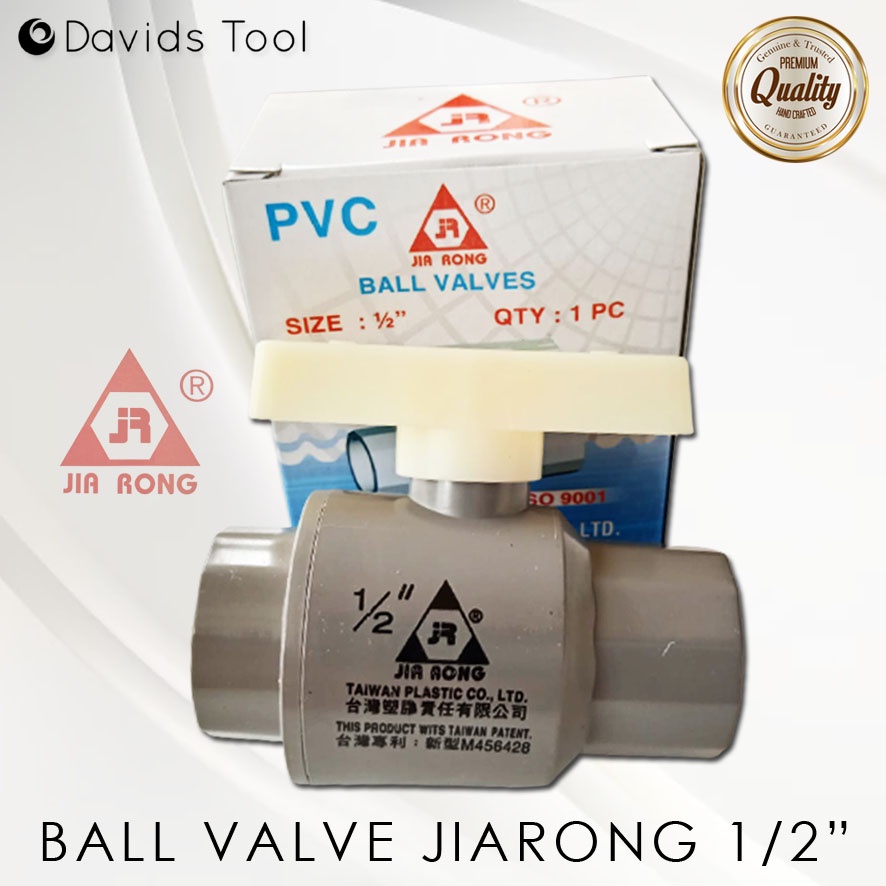 Stop Kran Ball Valve Pvc Jiarong Jia Rong 1/2 Inch