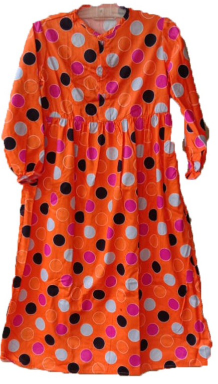 Gamis Anak Dress Katun Jepang Baju Anak Perempuan Syari Murah | ukuran M besar FH