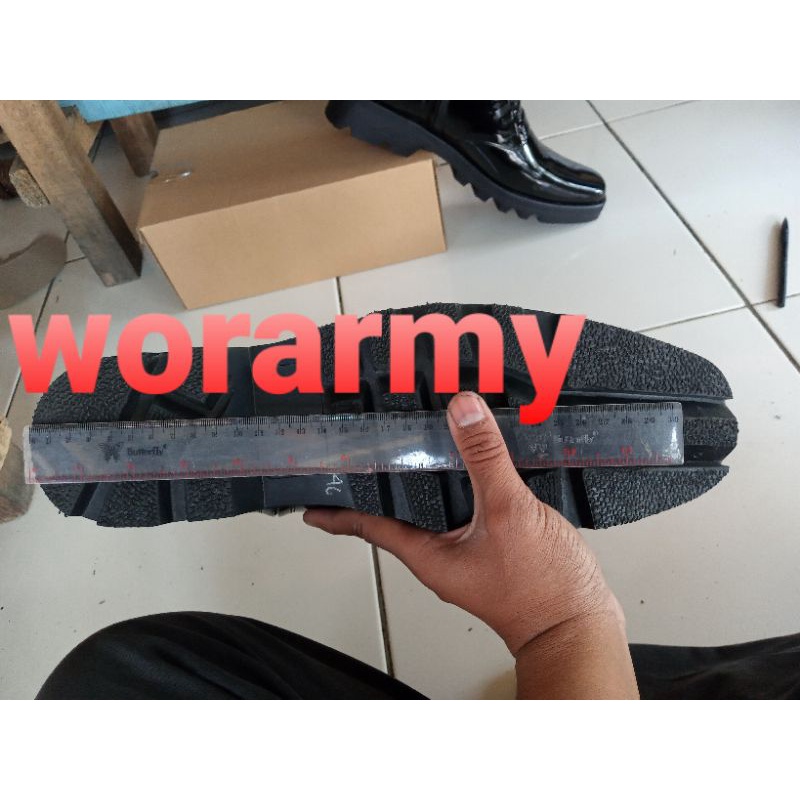 sepatu PDH Harian Big size  45 46 47 by Wor Army Boots