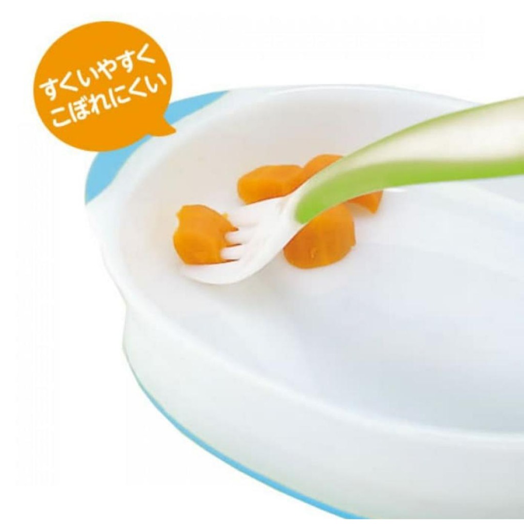 Richell ND Weaning Plate Anti Slip - Piring Makan Bayi