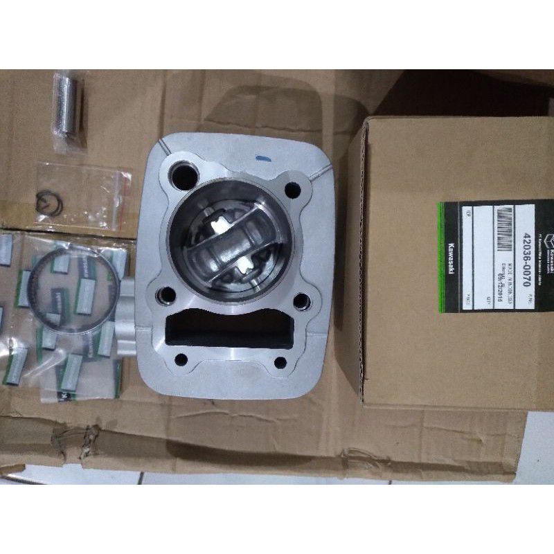 Blok Seher komplit isi piston kit Kawasaki blok KLX 150/DTracker 150