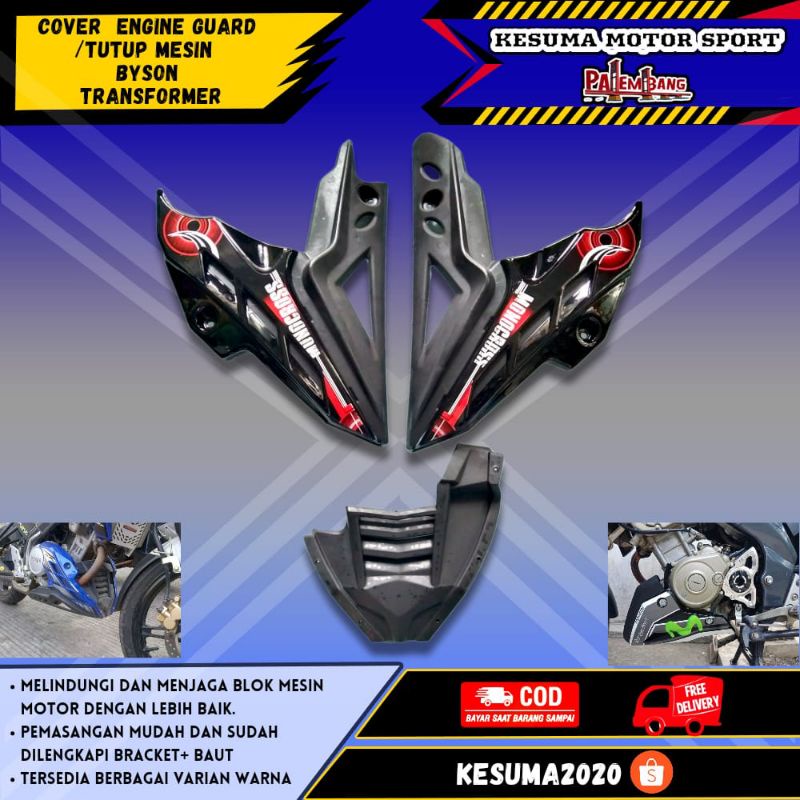 Cover Engine Guard Tutup Mesin Variasi Byson, Verza, CB150R, MegaPro New