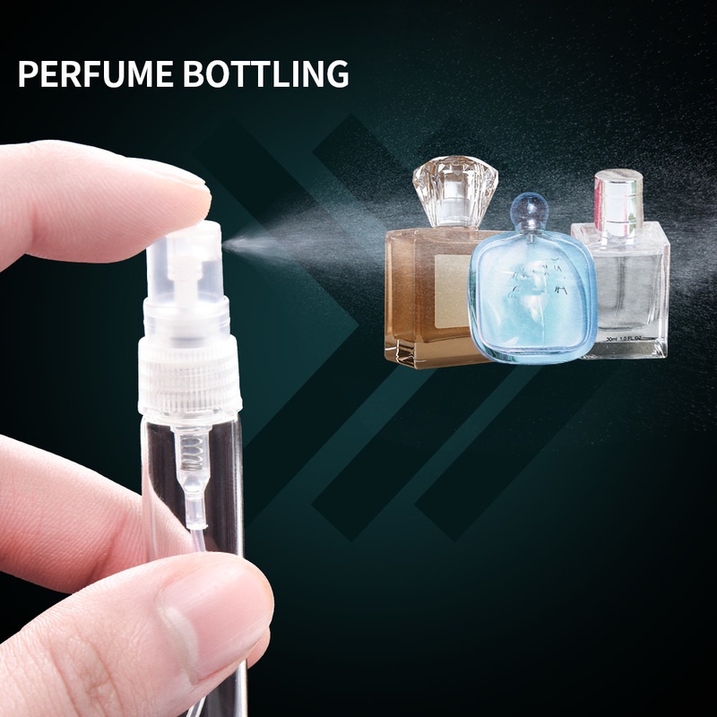 Botol Parfum Semprot Bahan Plastik Bening Ukuran 2 / 3 / 5 / 10ML Untuk Travel