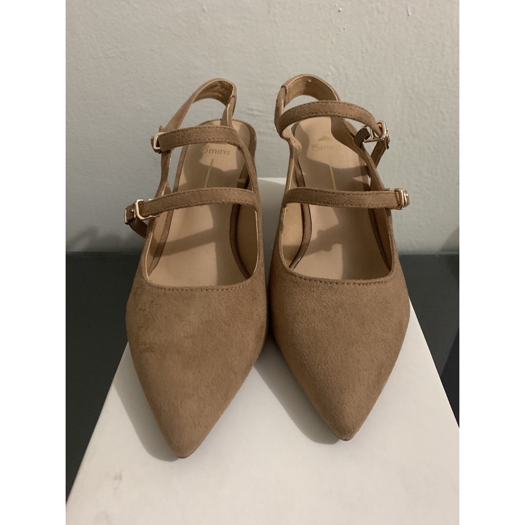 NEW BARU Sepatu Staccato 15 mins coklat / Hak Chunky/big / Heels