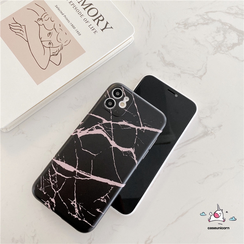 Soft Case Bahan Silikon Motif Marble Untuk Iphone 11 12 8 7 6 6s Plus 11 12 pro Max 12 mini Xr X Xs Max Se 2020