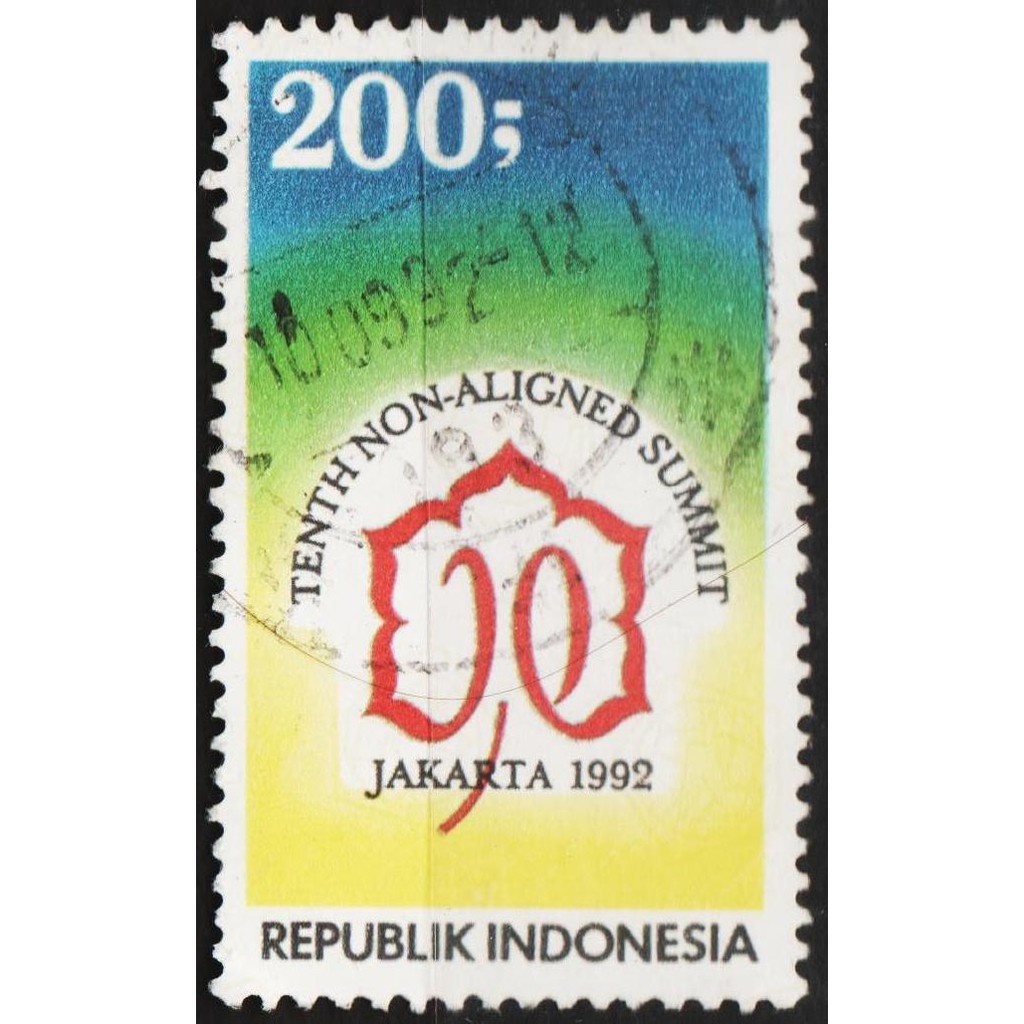 

Perangko Filateli 11092 - Indonesia VFU 1v 01.09.1992 10th Non-Aligned Summit 1992