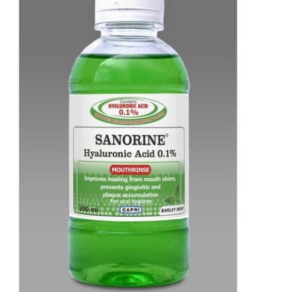 Bagus Banget.. Sanorine Obat Kumur 200 ml / Sanorine Obat Kumur anti Sariawan