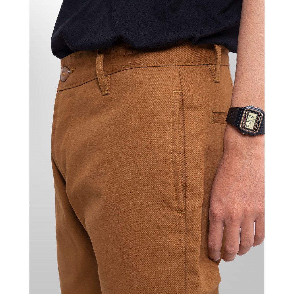 Morgen Slim Straight Chino Pants - Caramel