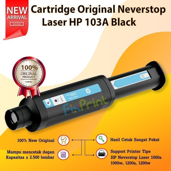 Refill toner HP 103A Black Original W1103A Printer 1000a 1000w 1200a 1200w