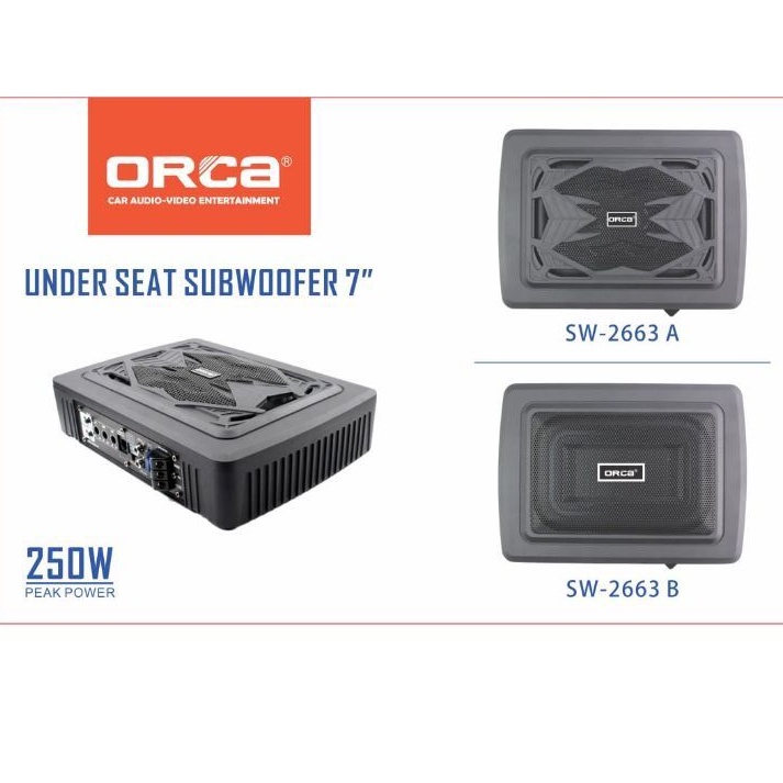 Subwoofer ORCA Kolong Jok Mobil Subwoofer Kolong Aktive ORCA 2663