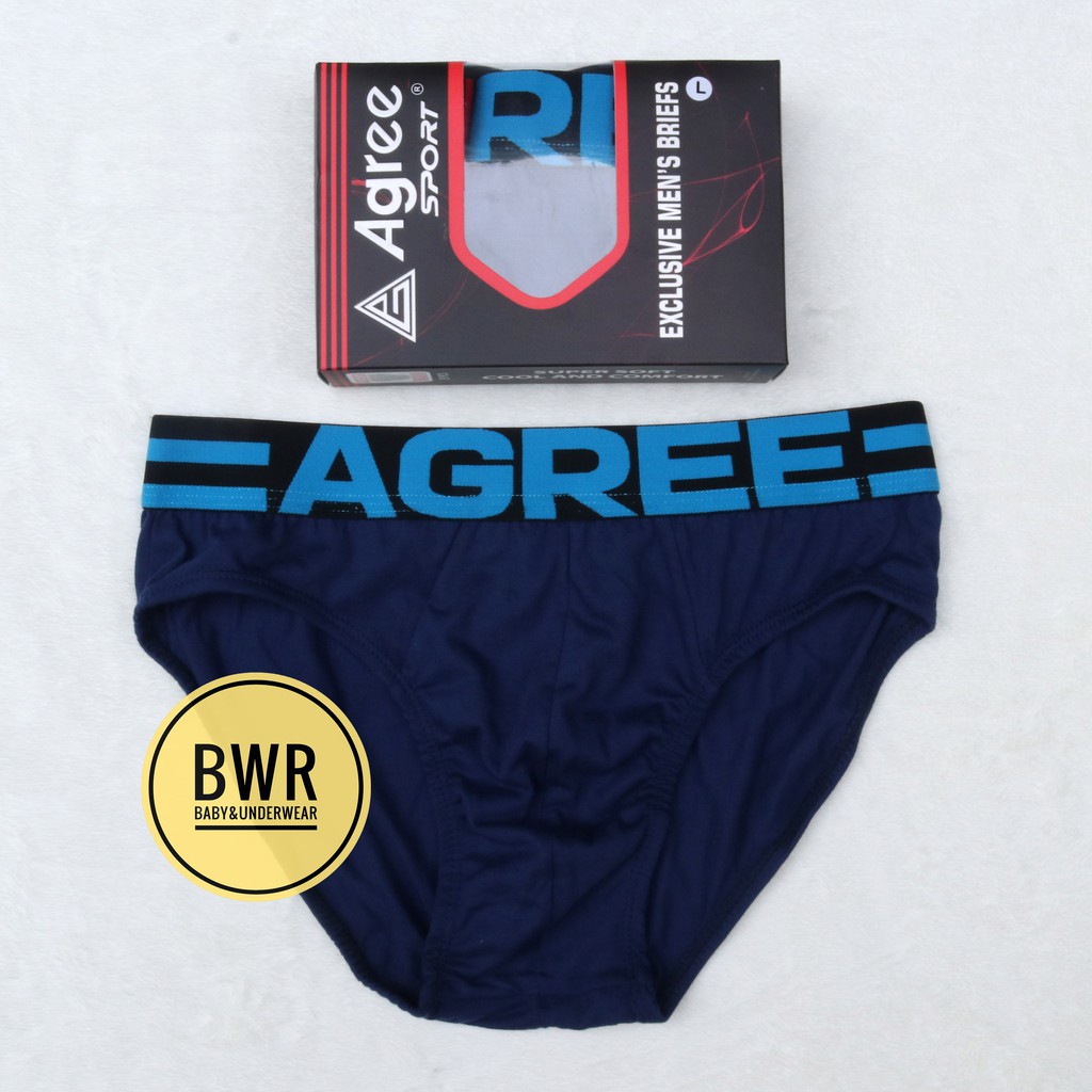 [ 3pc ] CD AGREE 2317 | Celana Dalam Pria Karet Tebal 2317 - Bwr