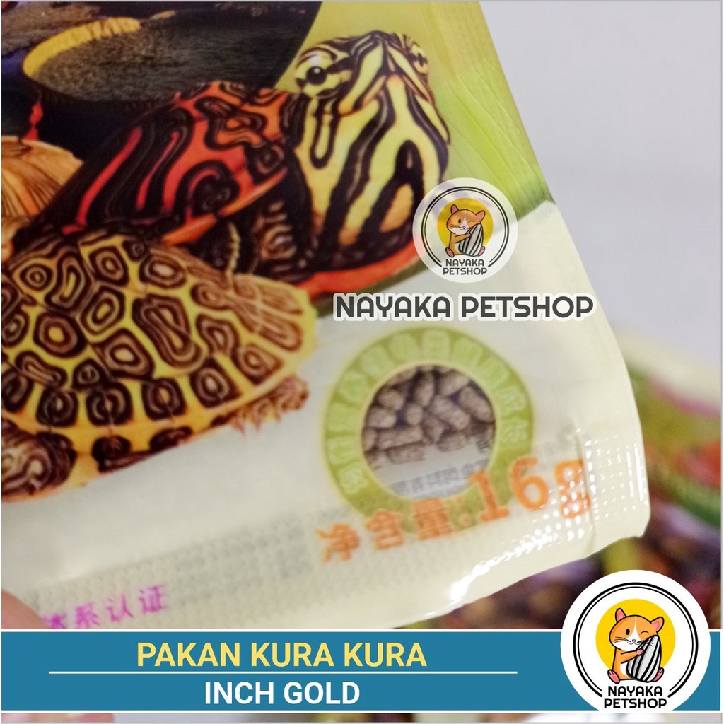 Inch Gold 16 gr Pakan Kura Kura Murah Stick Reptil Pelet Amfibi Makanan KuraKura Brazil Murah