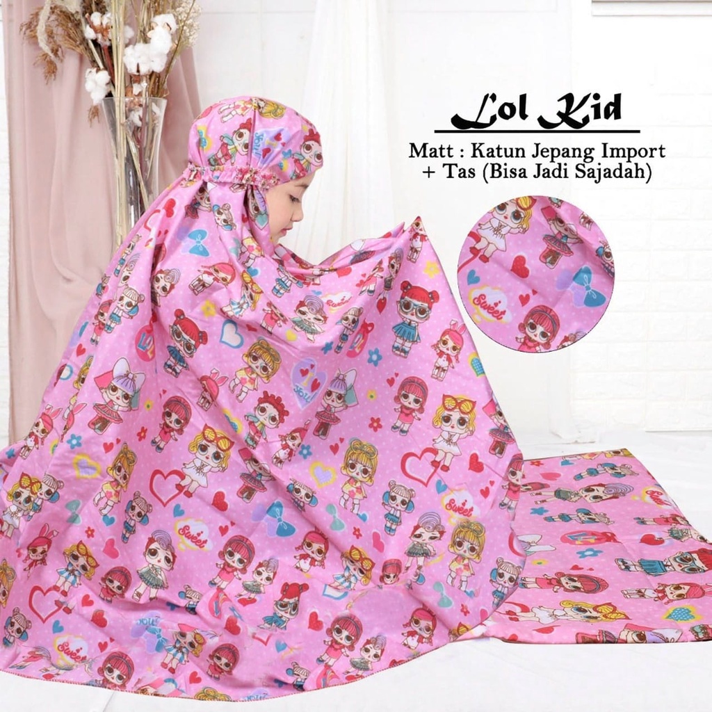 MUKENA ANAK KID KATUN JEPANG MOTIF HM REALPIC