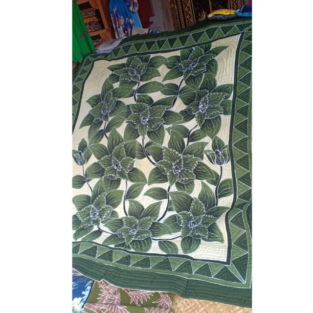 

BED COVER BATIK LUKIS HANDMADE BALI FULL JAHIT