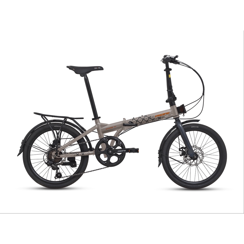 SEPEDA LIPAT PACIFIC SPLENDID 100 20” FRAME STEEL 7 SPEED SHIMANO SL-TX50 BICYCLE FOLDING BIKE