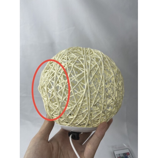 [OBRAL RIJEK] Lampu Tidur LED Dekorasi Bola Sepak Takraw 15 cm - XD090