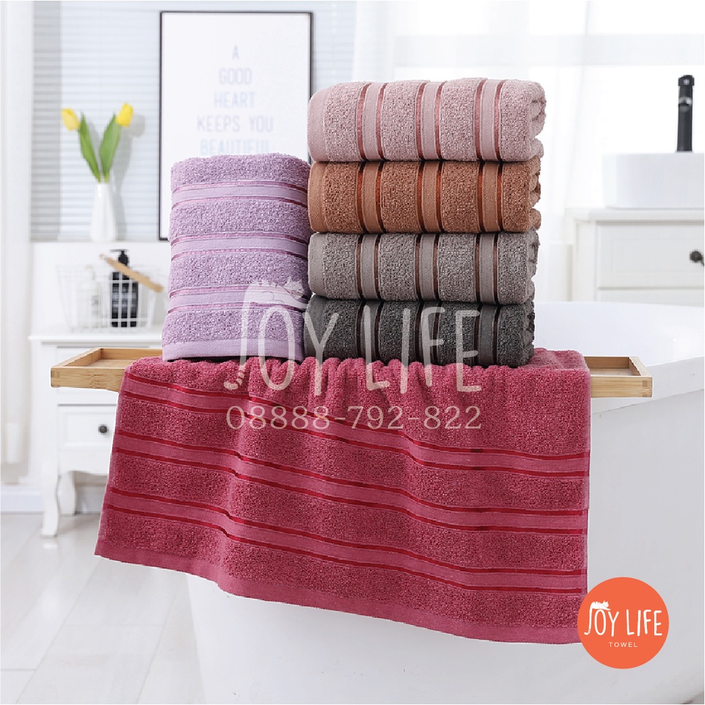 Handuk mandi katun 80cmx160cm / handuk dewasa / motif italy tebal dan lembut