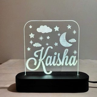 10x10 cm LAMPU  AKRILIK CUSTOM LAMPU  TIDUR  DEKORASI 