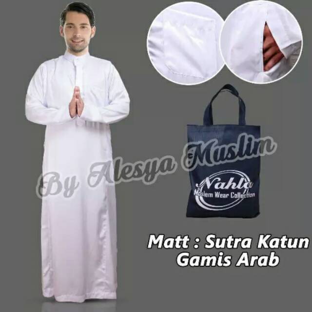 Perlengkapan haji dan umroh pria /gamis arab /jubah