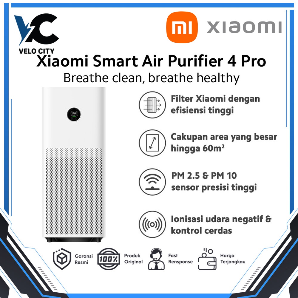 Xiaomi Official Xiaomi Smart Air Purifier 4 Pro Three-in-one Filter