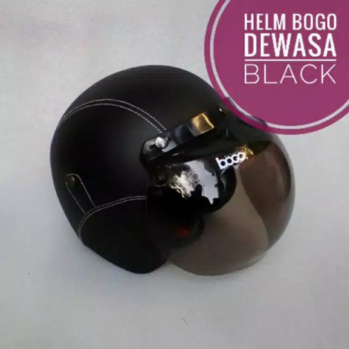 HELM BOGO DEWASA KACA CEMBUNG FREE BOX