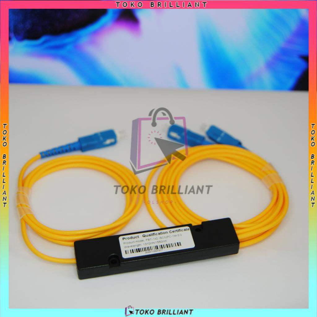 [Bisa Bayar dilokasi] SC Kabel Fiber Optik Splitter 1: 2