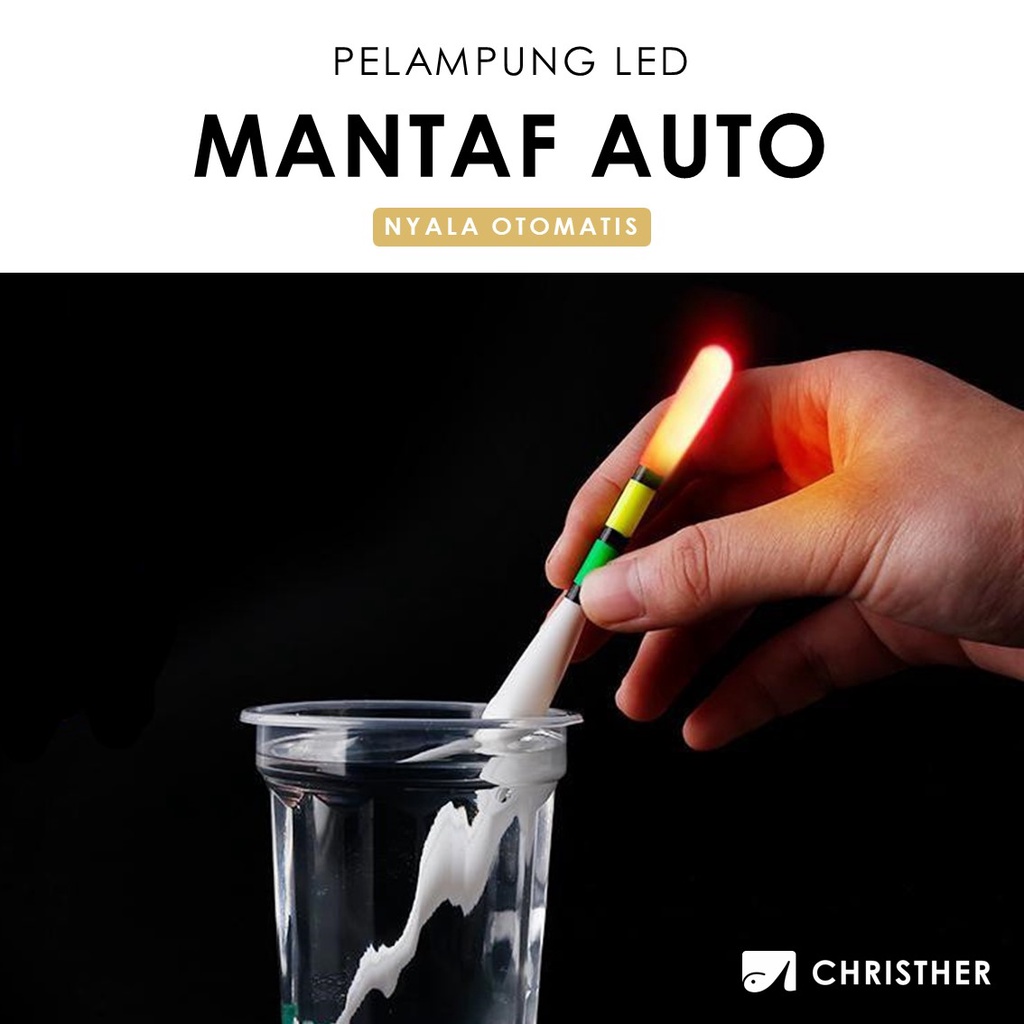 Pelampung LED MANTAF JIWA Otomatis / Kumbul Pancing Kambangan Fishing Bobber Floats
