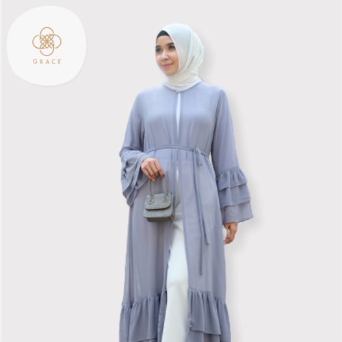 Grace - Asnia Outer Dress VO077 Long Outer Dress Rample Ceruty Babydoll