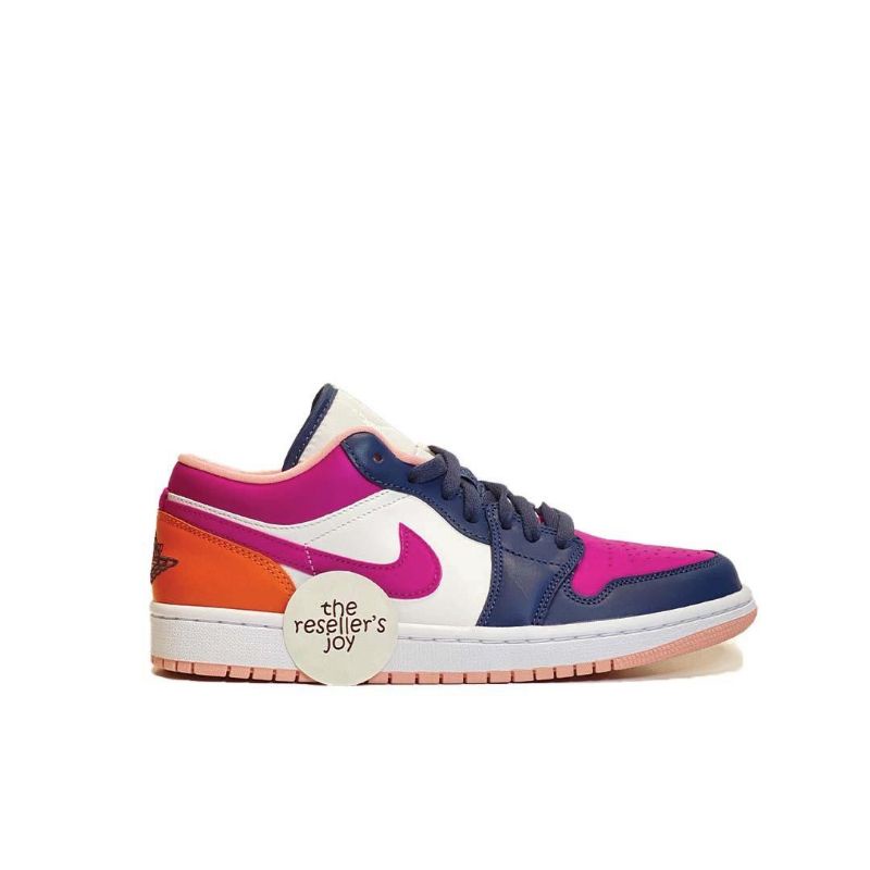 Nike Air Jordan 1 Low Purple Magenta Mismatched (100% AUTHENTIC)