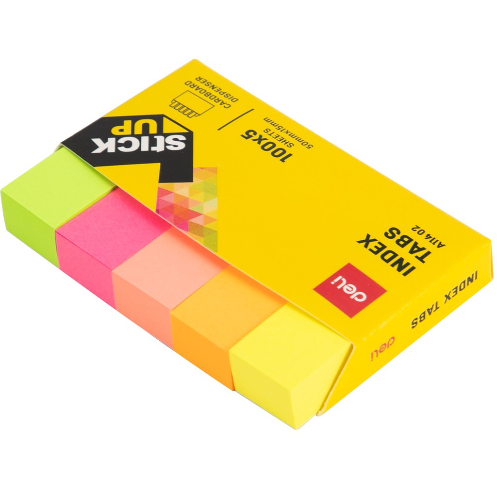 HAPPY TIME DELI STICKY NOTES INDEX TABS STICK UP LABEL CATATAN MEMO TEMPEL 500 LEMBAR KARAKTER LUCU ALAT TULIS KANTOR SEKOLAH KULIAH EA11402