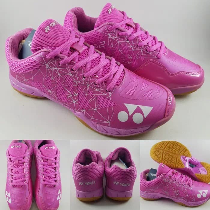 Sepatu Badminton Cewek Yonex Aerus 2 Limited Lee Chong Wei Pink